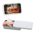 White Slider Tin with Conversation Hearts